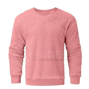Sudadera Sherpa de talla grande para hombre superventas, alta calidad, 100% algodón, nuevo diseño, patrón sólido, estilo informal de invierno - Product Image 3