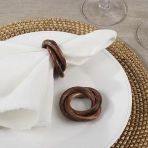 Affordable Handmade <b>Wooden</b> <b>Napkin</b> <b>Rings</b> With Classic Designs for Casual Dinners and Formal Table Decor - Product Image 4
