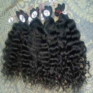 Extensions de tissage de cheveux Remy brésiliens et indiens vierges non traités 100% avec style Jerry Curl - Product Image 3