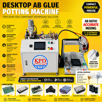 Máquina de Encolado de Escritorio Totalmente Automática para Pegamento AB, Robot Dispensador de Adhesivo de Dos Componentes, Equipo de Resina Epoxi de Alta Precisión