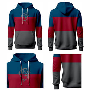 Fabrication professionnelle 100% Polyester unisexe survêtement Sublimation sweats à capuche unis survêtement personnalisé grande taille hommes pull - Product Image 6