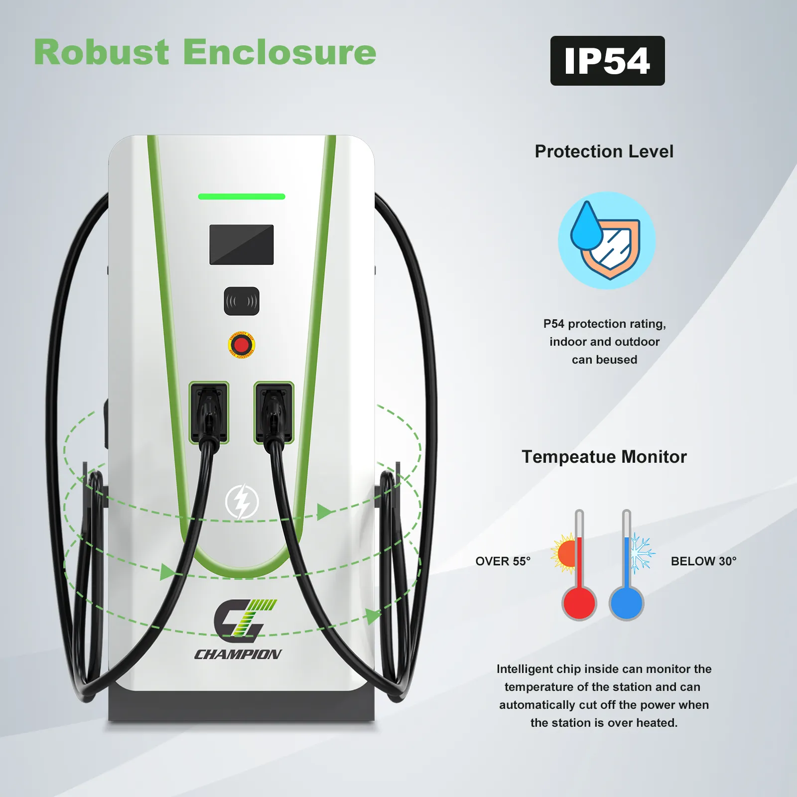 New energy charging pile CCS1 120KW commercial fast ocpp ev charger floor-mounted electric dc ev car charging stations