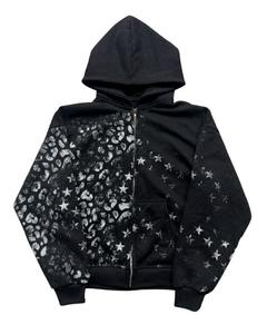 Nouveau survêtement en coton lourd à conception personnalisée avec technique brodée ensemble chemise et pantalon de survêtement d'hiver - Product Image 2