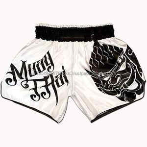 Pantalones Cortos de Pelea para Gimnasio, Pantalones Cortos de Cintura Elástica, Talla XL, Unisex, Personalizado, Sublimado, Satén Pesado, Muaythai, Boxeo, MMA - Product Image 1