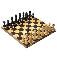 Échiquier et boîte en bois massif de noyer nord-américain de haute qualité fait à la main ensemble d'échecs personnalisable écologique