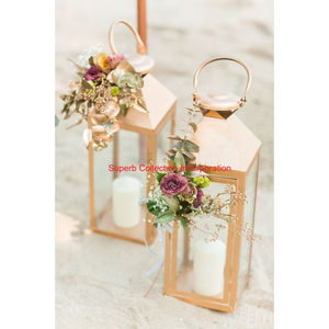 โคมไฟวางเทียนทำจากโลหะทันสมัยสำหรับวางบนโต๊ะในบ้านโคมไฟคริสมาสต์ - Product Image 5