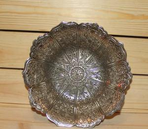 Bol de service à chocolat arabe fait à la main en métal poli de forme ronde pour la décoration de la maison et de la fête durable et écologique - Product Image 4