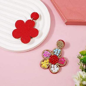 Elegantes pendientes de cuentas hechos a mano para niñas damas fiesta boda joyería accesorios de moda - Product Image 4