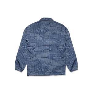   Blouson Coach à Col Montant et Capuche, Imperméable, en Denim Tissé, Décontracté, Motif Camouflage, Lettres, Taille XS, Emballage Individuel, Collection Printemps - Product Image 2