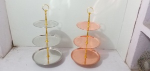 Luxury Round Gold 3 Tier Cake Stand Metal Dessert Tower Cupcake Display Holder For Buffet Party Wedding Table Decorative Stand - Product Image 6
