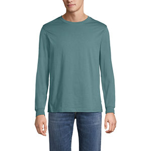 Meilleure qualité 100% coton personnalisé OEM anti-rides 220 GSM multicolore côtelé manchette T-shirt à manches longues pour hommes du Bangladesh - Product Image 6