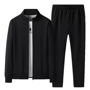 Ensemble de vêtements de sport décontractés pour hommes d'âge moyen et âgés Printemps Automne Nouveau style Costume deux pièces Vêtements de papa Confortable Fitness Out - Product Image 4