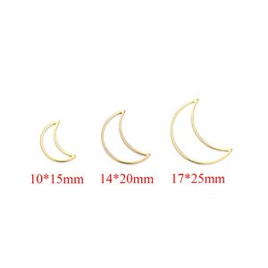 Biseles de latón con forma de media hexágono y espalda abierta, abalorios navideños, bisel de resina para hacer llaveros, pendientes, joyería DIY - Product Image 3