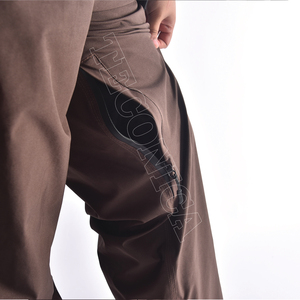 กางเกงกันหิมะสีน้ำตาลทรงขากว้างแบบลำลองพร้อมขอบเอวปรับได้ ซับในอุ่นสำหรับเล่นสกี และลุคสตรีทแวร์ - Product Image 5