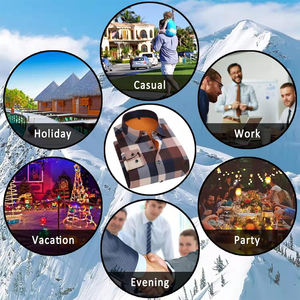 Camisas de franela para hombre al por mayor con estilo de botón a presión camisas de franela de algodón y poliéster de dos bolsillos con servicio OEM - Product Image 5