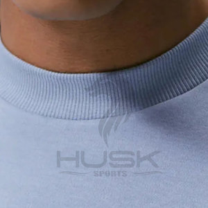 T-shirt en coton épais pour hommes de haute qualité avec LOGO personnalisé T-shirt vierge à col rond et à épaules tombantes pour hommes - Product Image 5