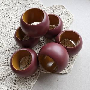 Modern Eco-Friendly Napkin <b>Rings</b> <b>Resin</b> Metal Wood & Glass Table Decor by MS Handicraft - Product Image 3