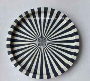 Bandeja personalizable para servir perla madre Bandeja de regalo única de faizacraft - Product Image 1