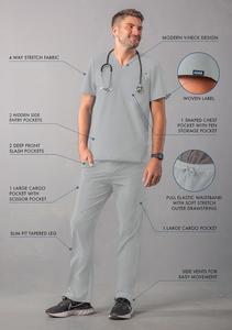 Uniformes de gommage médical femmes gommage infirmière uniforme haut pour l'hôpital Service OEM - Product Image 3