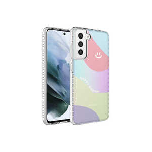 Coque arrière antichoc en silicone à motif coloré, série Netzy Elegans, coupe ajustée, pour téléphone portable Samsung Galaxy S21 FE - Product Image 1