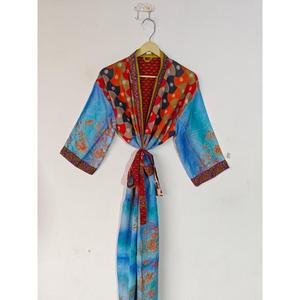 Kimono de seda estilo bohemio, Túnica térmica reciclada para otoño, verano, Primavera, ropa de dormir nupcial y uso doméstico - Product Image 2