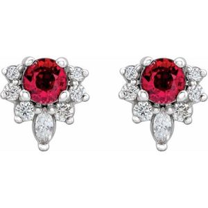 Pendientes con Diamantes Acentuados - Product Image 2