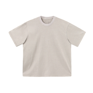 เสื้อยืดโอเวอร์ไซส์260กรัมสำหรับผู้ชายเสื้อยืดผ้าฝ้าย100% สไตล์สตรีทแวร์พิมพ์ลายโลโก้ตามสั่ง - Product Image 3