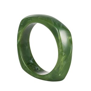 2024 Trend <b>Solid</b> Color Multicolor Glitter Acrylic Resin <b>Bracelet</b> Women Gold Foil <b>Silver</b> Foil Simple Bangle - Product Image 3