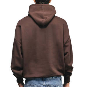 OEM Streetwear cagoule à capuche Boxy Heavyweight Full Zip up Hoodies Logo personnalisé recadrée épais sweats à capuche unis unisexe - Product Image 2