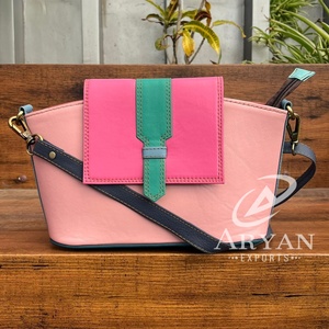 กระเป๋าสะพายไหล่หนังแฟชั่นสำหรับผู้หญิงกระเป๋าหนังสีสันสดใส - Product Image 1