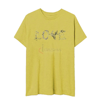 T-shirt unisexe en coton écologique délavé à l'acide, coupe ample et oversize, avec logo vintage imprimé, boutons noirs, nouvelle mode, vente en gros