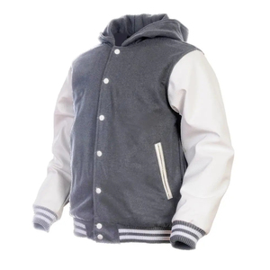 Chaqueta Bomber Varsity Premium para Hombre, Diseño Letterman con Logotipo Bordado Personalizado, Cuello y Puños de Punto Acanalado de Alta Calidad, Estilo Urbano - Product Image 6