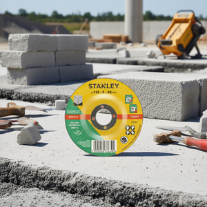 Disques abrasifs Stanley pour une découpe efficace de la pierre et du béton - Product Image 3
