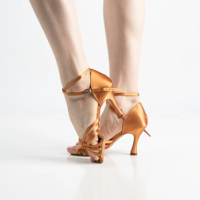 Chaussures de danse latine, de tango et de salsa pour femmes, modèle Bold Smart Best Selling, BS 0173, talon moyen, qualité supérieure, tissu satiné