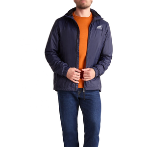 Custom Hooded Puffer <b>Jacket</b> Windproof Solid color Casual Outdoor Zipper <b>Men's</b> <b>Jackets</b> Front Regular Fit Autumn Wear Wholesale - Product Image 3