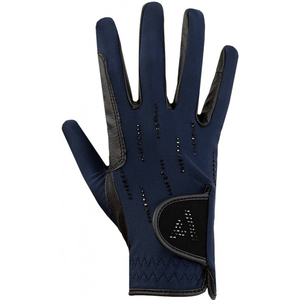 Gants d'équitation à grande profondeur Strass Fermeture Sangle Écran tactile Dressage Sports OEM Logo personnalisé Vente en gros Gants équestres - Product Image 3