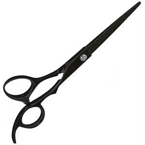 Ciseaux de barbier en titane noir de précision pour le coiffage, ciseaux de coupe de cheveux en titane noir pour coiffeur - Product Image 1