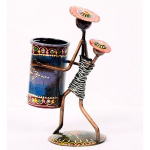 Portalápices con forma de bicicleta de hierro tradicional Blue Moore con diseño ligero y duradero para uso en mesa decoración del hogar - Product Image 2