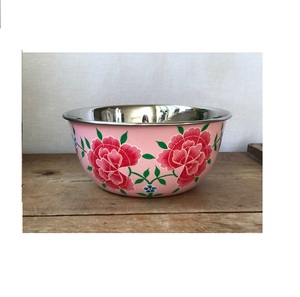 Cuenco de Metal esmaltado para cena, accesorio redondo y grande con temática moderna, uso de calidad estándar para decoración de fiestas de Hotel y casa - Product Image 3