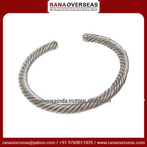 <b>Silver</b> and Copper Twisted Classical Simple Plain Open <b>Cuff</b> Bangle <b>Bracelet</b> New Arrival Adjustable <b>Cuff</b> <b>Bracelet</b> - Product Image 6