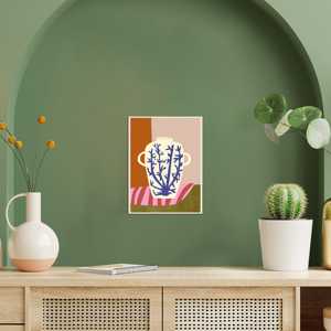 Impression d'art sur papier représentant un vase avec un motif de nature morte - Product Image 4