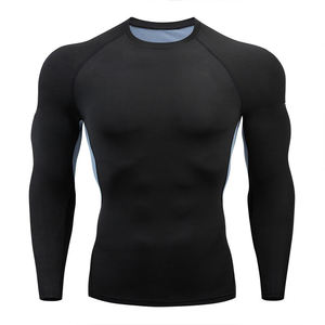 T-shirt de sport personnalisé 2026 de haute qualité pour hommes, à manches longues, respirant, anti-UV, sublimé, pour entraînement MMA - Product Image 3