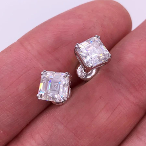 Boucles d'oreilles fines en or 14K personnalisées VVS VS Lab Grown Diamond for Wedding Anniversary Custom Jewelry - Product Image 3