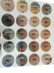 Étiquettes adhésives holographiques 3D miniatures personnalisées avec logo Digitech modèle P2, emballage fiable et économique - Product Image 2