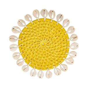 Dessous de verre minimalistes en rotin au design élégant, parfaits pour un usage quotidien, idéaux pour les tables intérieures et extérieures de luxe - Product Image 6