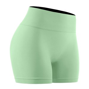 Pantalones cortos deportivos sin costuras para mujer, cintura alta, corte en V, estilo motorista, ropa de Yoga para glúteos, ropa de gimnasio, pantalones cortos elásticos para mujer - Product Image 6