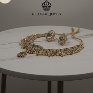 Ad Diamond Short <b>Necklace</b> Elegant and Luxurious Accessory - Product Image 2