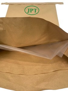 <b>Biodegradable</b> Unprinted Virgin Kraft Brown Paper Laminated Woven Bags Cotton Rope Handle Spout Top Sealing for Mineral <b>Packaging</b> - Product Image 2