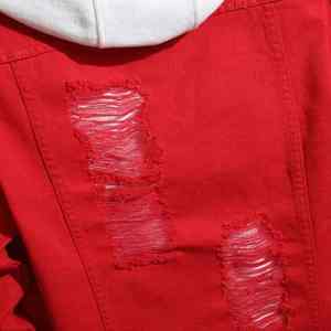 Vestes en jean personnalisées avec logo pour hommes, style uni, délavé à l'acide, vente chaude 2024, pour l'Europe et l'Amérique - Product Image 4