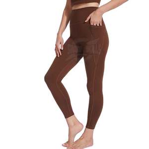 Leggings décontractés pour femmes, taille mi-haute, respirants, longueur genou, imprimés sur mesure, haute qualité, pour la gym, prix usine - Logo personnalisé - Product Image 2